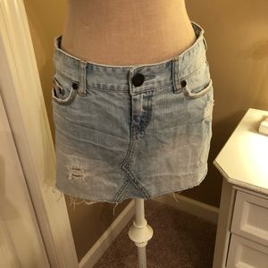 Light Wash Jean Skirt